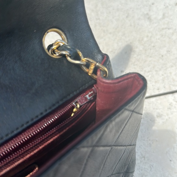 CHANEL lambskin classic quilted mini square flap bag VINTAGE - Picture 5 of 12